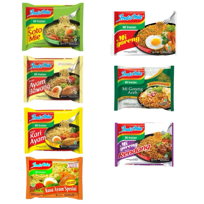 

Indomie Ready 7 Rasa Mie Instan