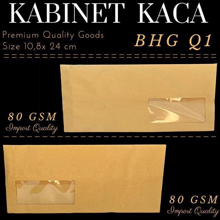 

Best Seller Amplop Coklat Kabinet Kaca KiriKanan 8gsm BHG Import 8LZ