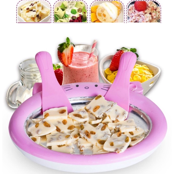 CR Alat Pembuat Ice Cream Roll  Cetakan Es Krim  Yogurt Rumahan