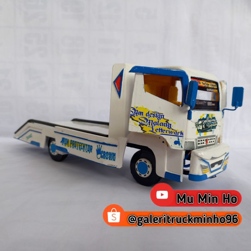 Miniatur Truk Towing HIDROLIK BUKA TUTUP