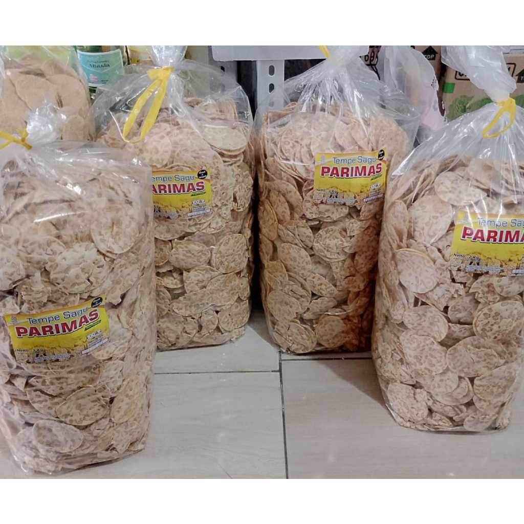 

KERIPIK TEMPE SAGU KEMASAN 500GR / SNACK ORI / SNACK KILOAN