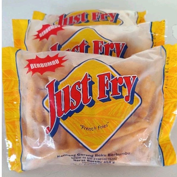 

Just Fry seasoned berbumbu 450gr kentang goreng