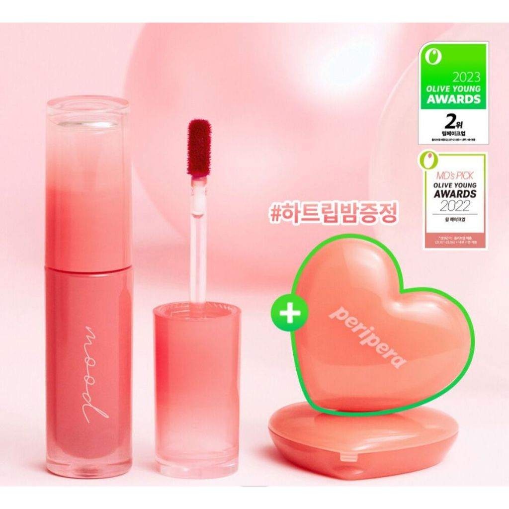 PERIPERA INK MOOD GLOWY TINT + HEART BALM 03