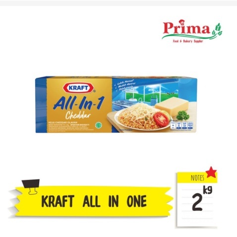 

Kraft keju cheddar All in 1 - 2kg