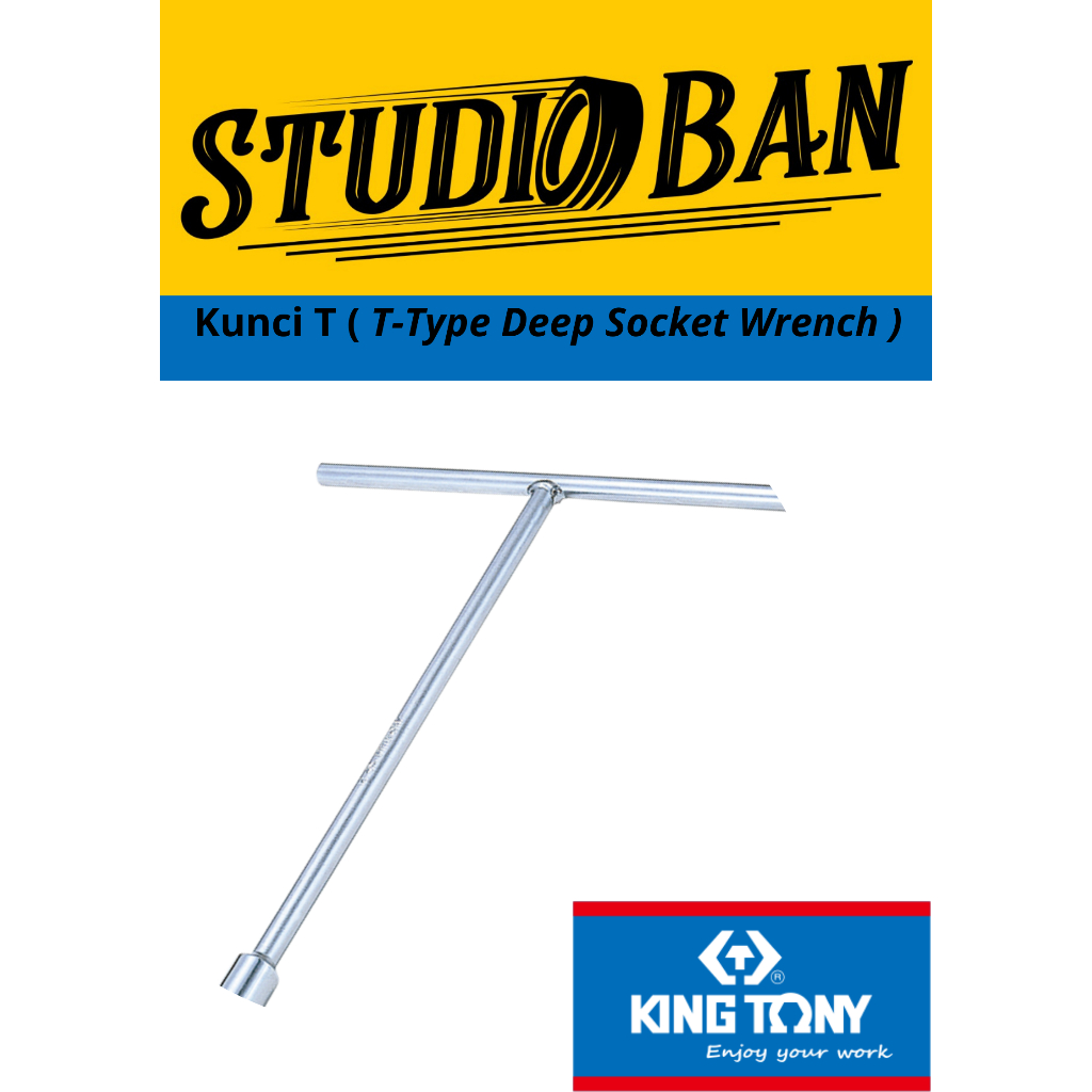 Kunci T Sok Panjang King Tony T Deep Socket Wrench 1184M