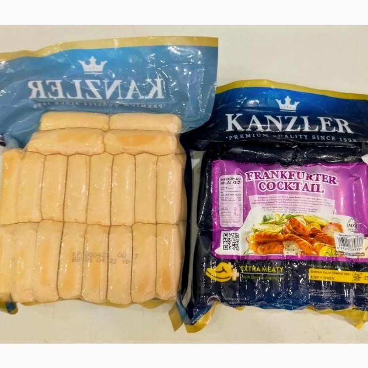 

Kanzler frankfurter cocktail 500gr / sosis kanzler 500 gram