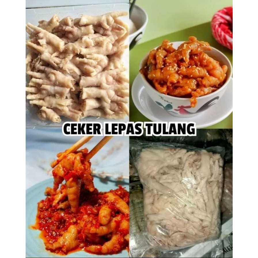 

Ceker ayam tanpa tulang 1kg / ceker tatul tantul frozen