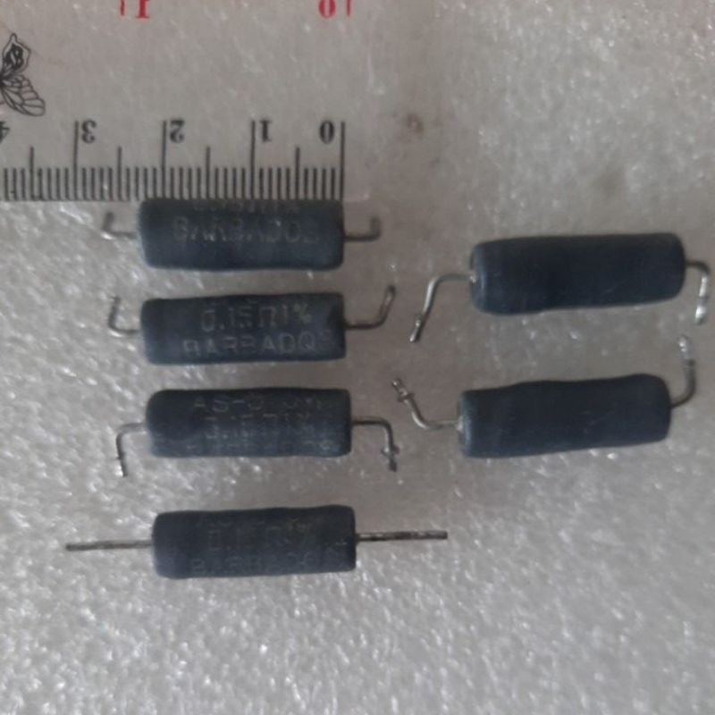 resistor 0,15 ohm 5watt , kode IRC 9624 , AS-5 5watt BARBADOS , barang cabutan bagus