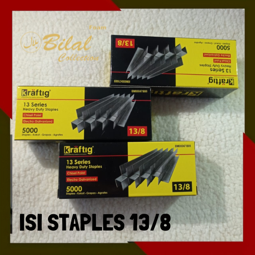

Isi Staples Manual / Staples Tembak Guntacker Merek KRAFTIG Uk. 13/8mm (8mm) Original