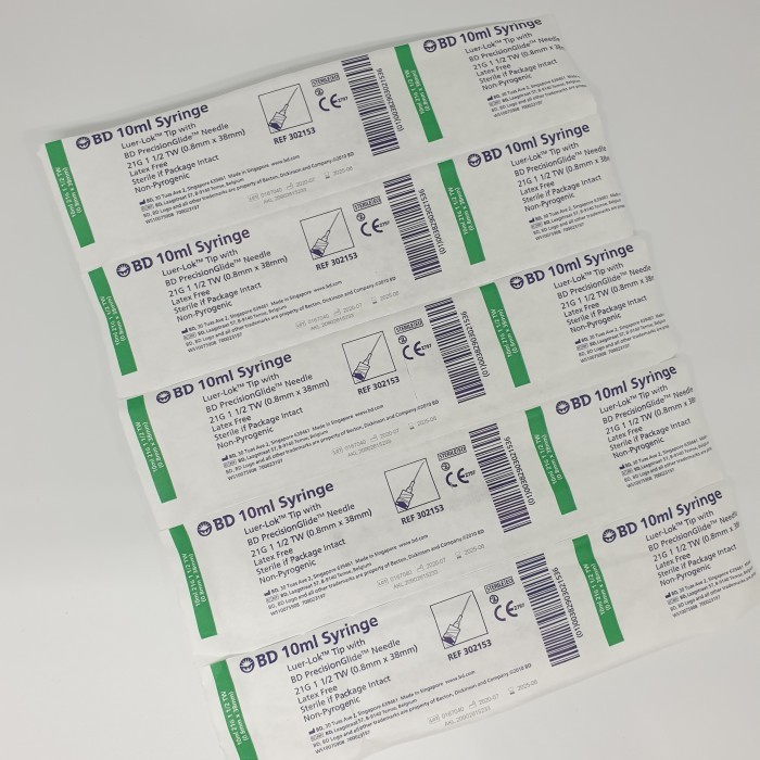 Spuit 10 cc / BD Spuit 10 ml / Disposable Syringe BD " PCS "