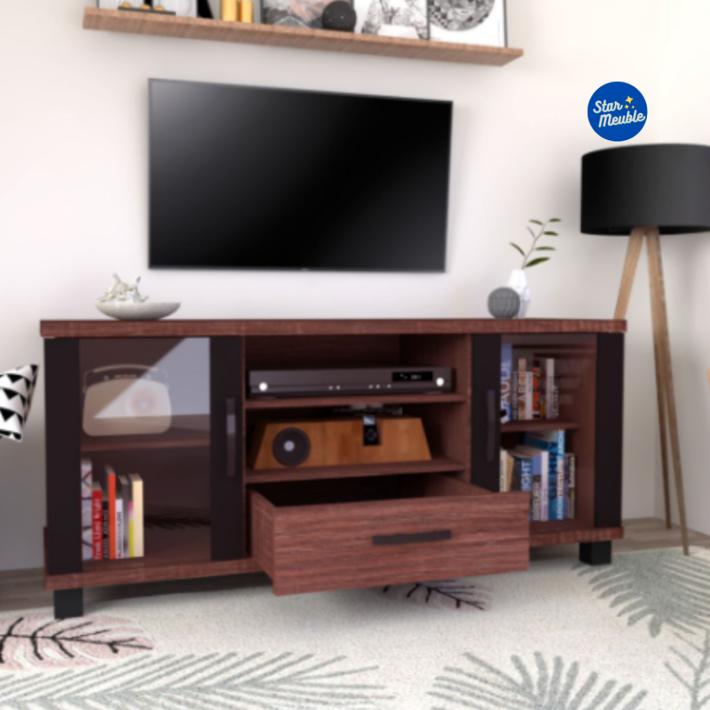 Meja TV Buffet TV Rak TV Kayu Lemari TV Serbaguna RTV 0804 - Star Meuble Semarang