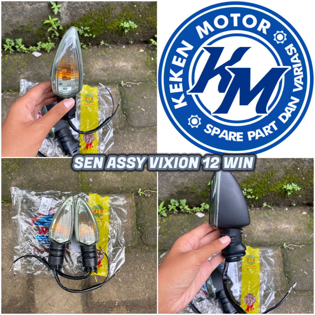 SEN DEPAN ASSY LAMPU SEN DEPAN KOMPLIT VIXION NEW 12 WIN || LAMPU SEIN ASSY VIXION NEW 12 MERK WIN