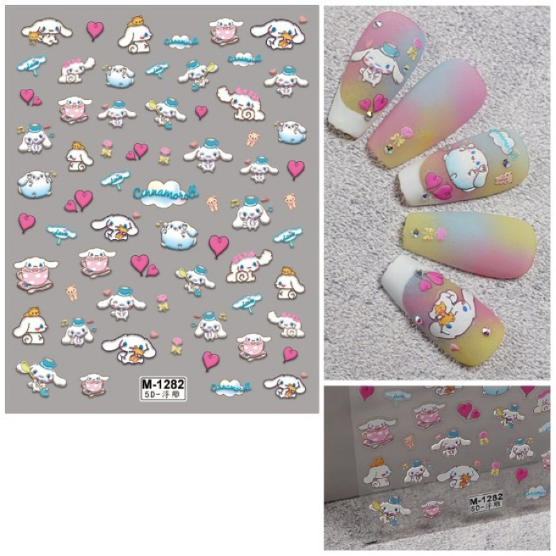 Stiker kuku 5D lucu / Nail art decor / Stiker nail art cute