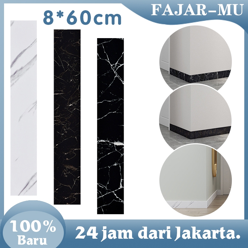 Border List Stiker Kertas Dinding Garis Wall Border List Wallpaper Dinding Vinyl Marble Stiker Borde