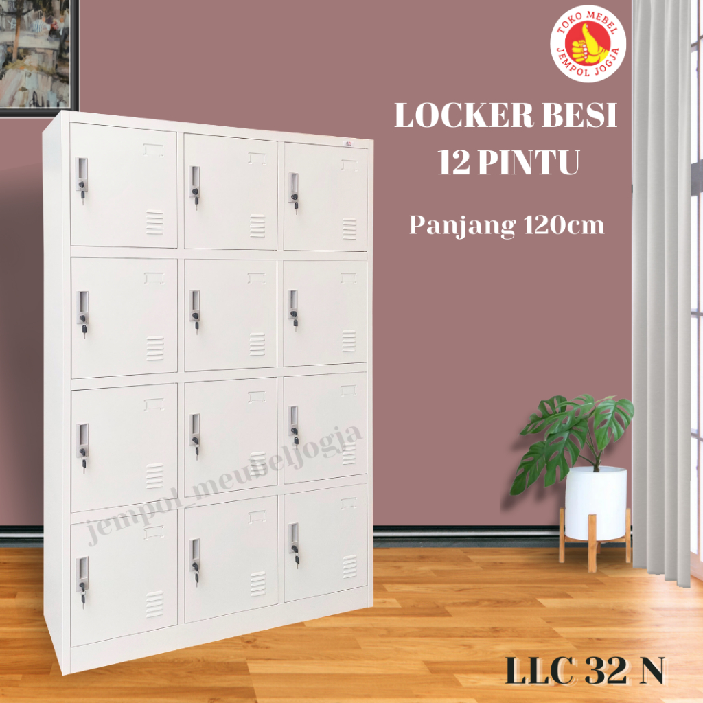 Locker besi murah 12 pintu LLC32N