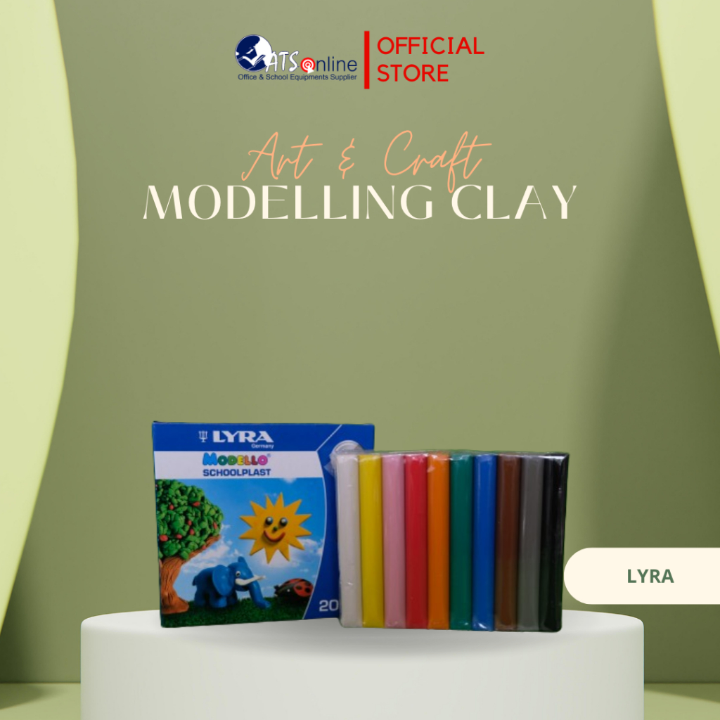 

LYRA Schoolplast Modelling Clay Lilin Mainan 200gr Sensory Play Mainan Edukasi Anak