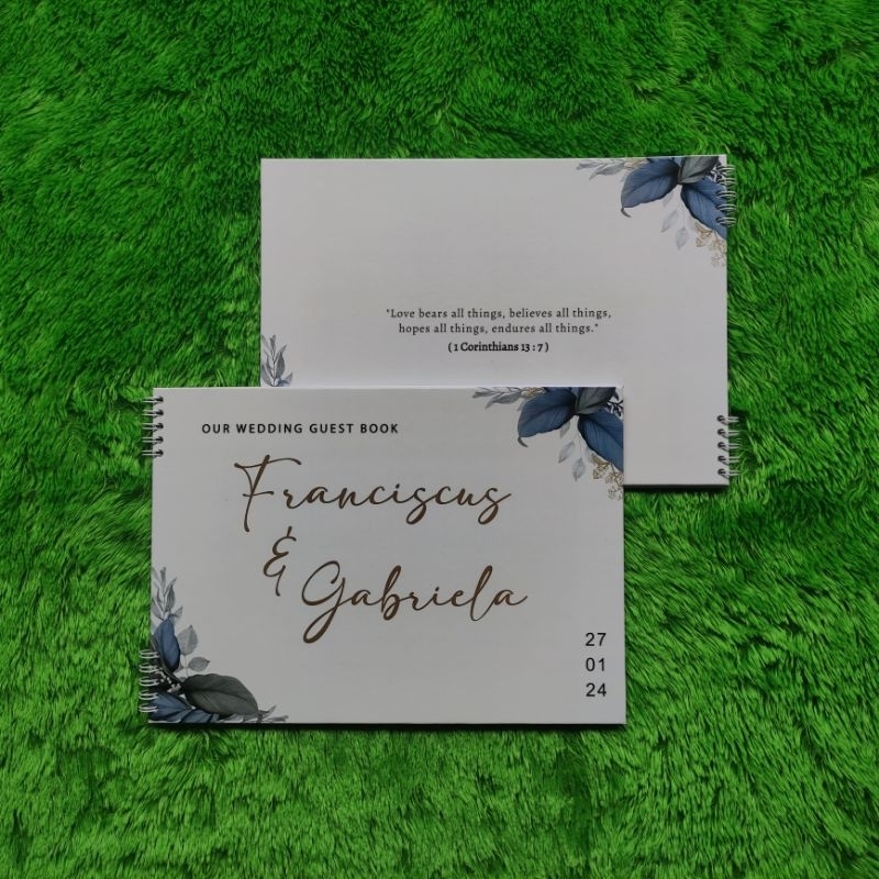 BUKU TAMU PERNIKAHAN RUSTIC CUSTOM / GUESTBOOK CUSTOM / BUKU TAMU CUSTOM RUSTIC / BUKU TAMU MURAH