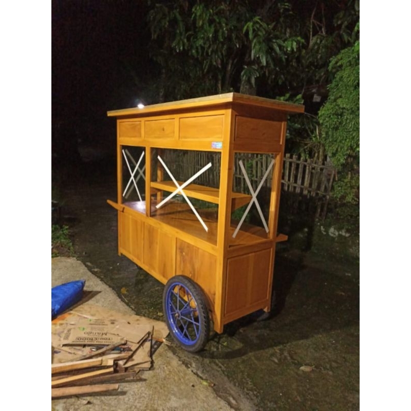 Gerobak Pecel / Sate / Ayam Geprek / Roti Bakar / Ayam Bebek / Lalapan