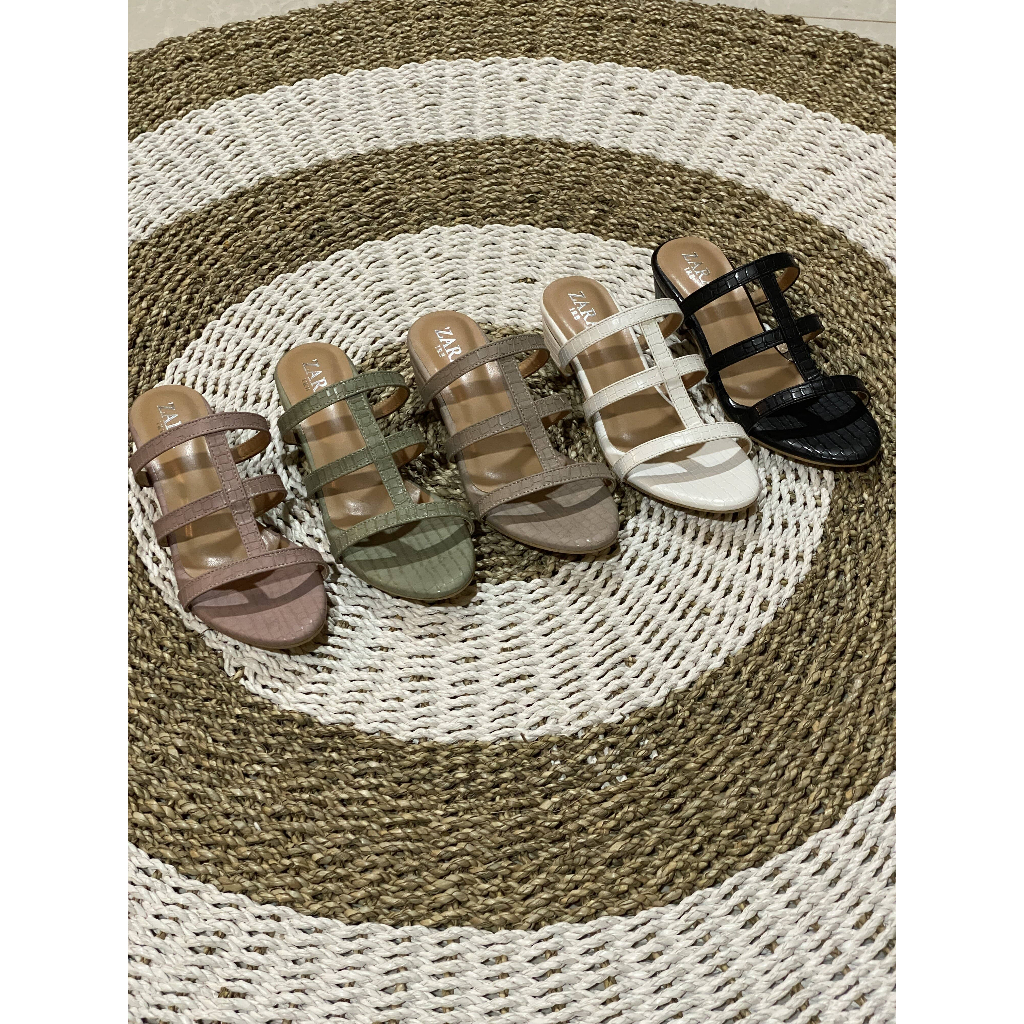 ZARA - Estherly Heel - Sandal Hak 3 cm - Sepatu Heel Wanita - Best Quality - Fashion Wanita - GARANS