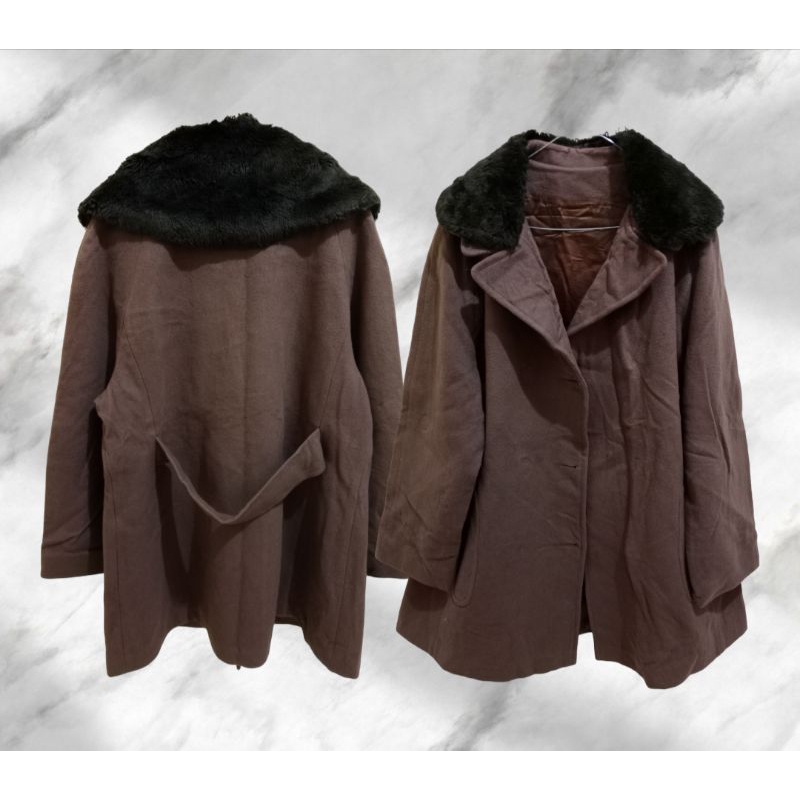 WINTER COAT WOL COKLAT JUMBO LD120-130 PJ82