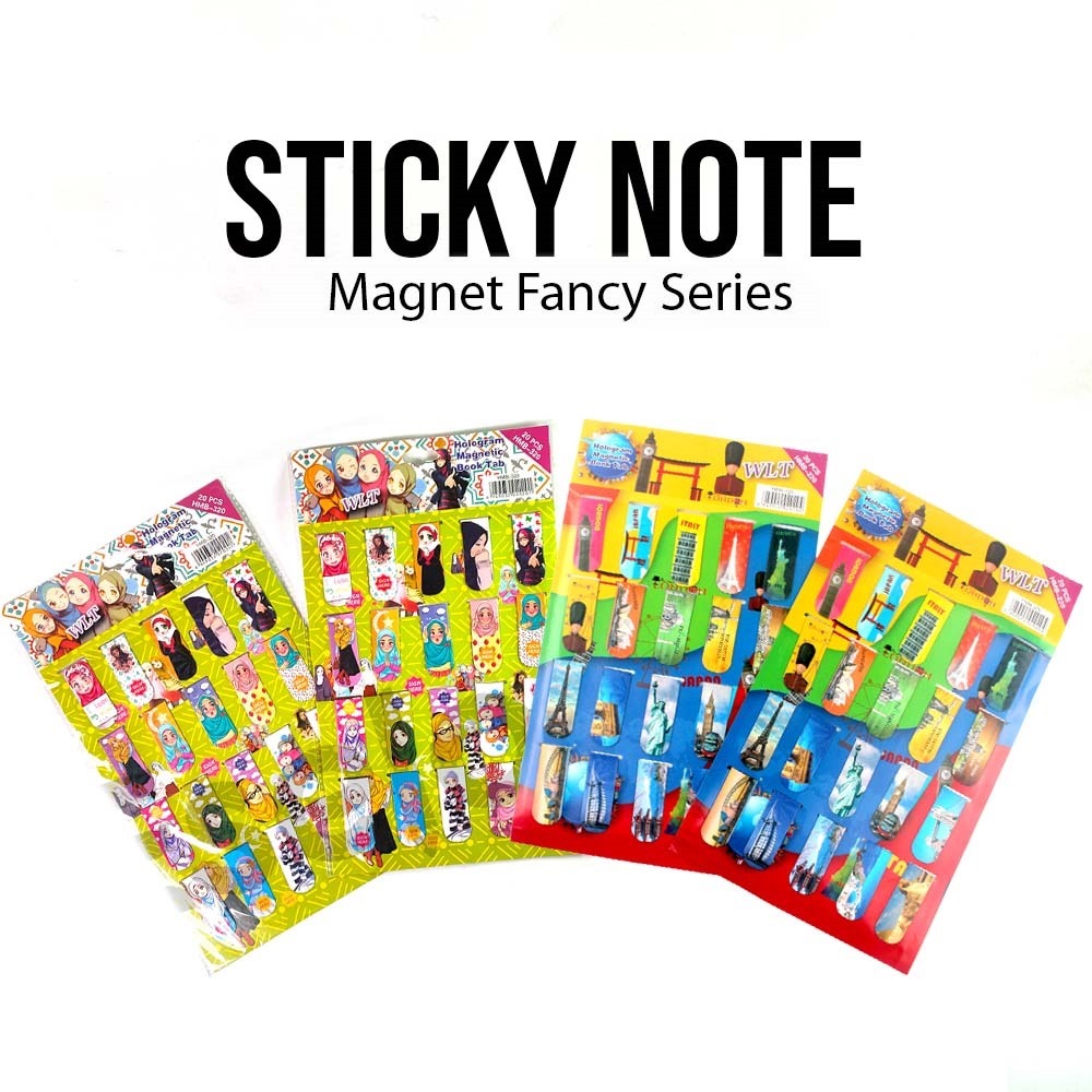 

20pcs Pembatas buku magnet / stick note magnet / bookmark / stickey note magnet CX006