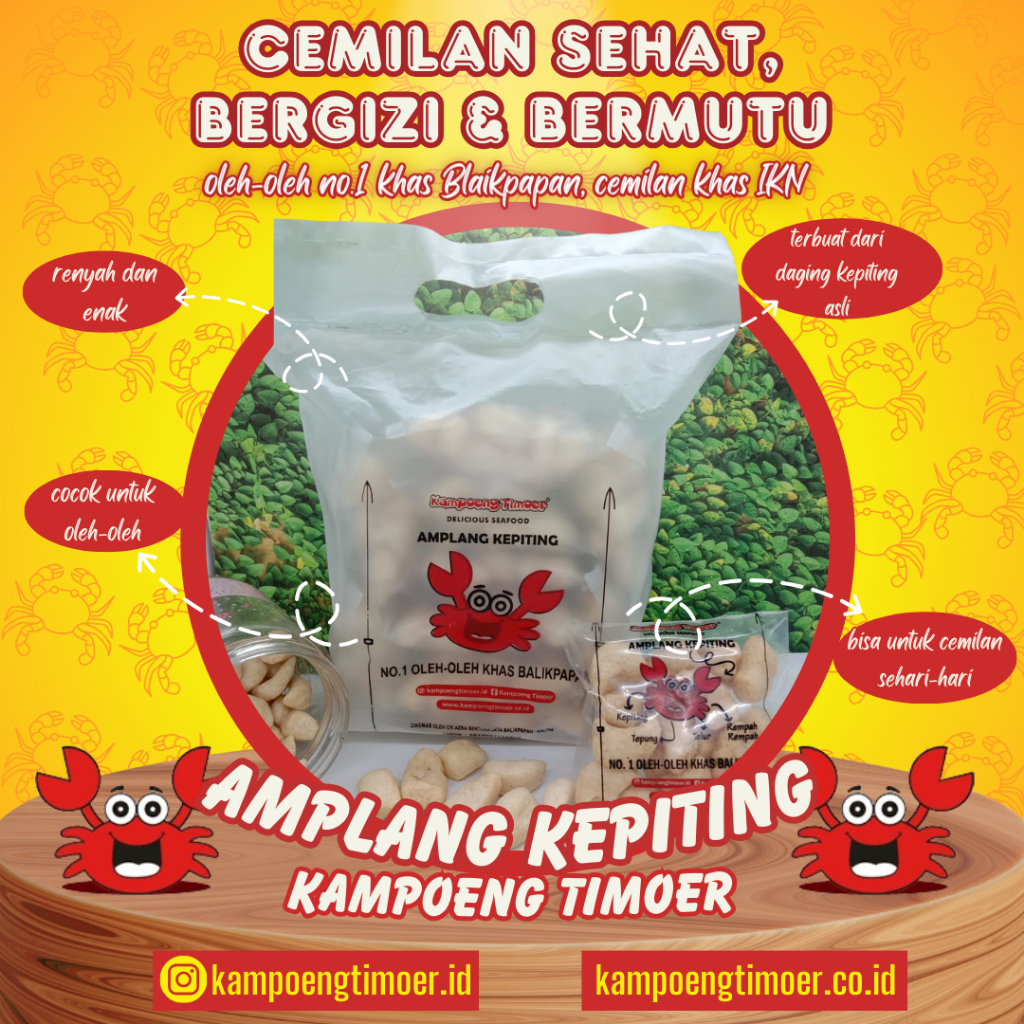 

Amplang Kuku Macan Paket isi 10 pcs Rasa Kepiting