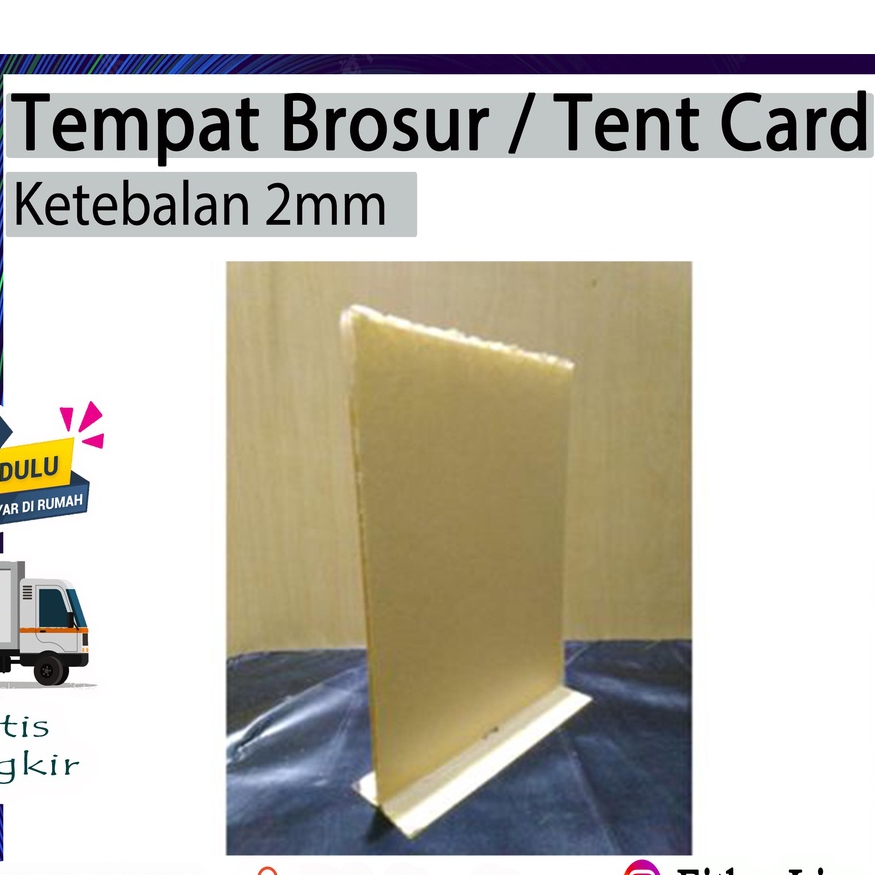 

Akrilik tempat Brosur / Acrylyc Tent Card A5