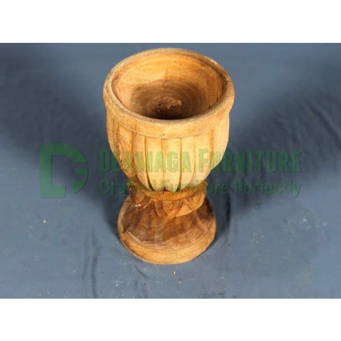 (CARGO) VAS GELAS KAYU MAHONI MEWAH DEKORASI PELAMINAN INTERIOR CAFE MAKAN KOPI TAMU MURAH KARYA MEB