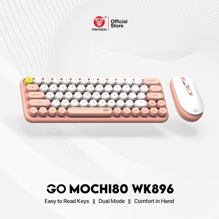 Fantech GO MOCHI 80 65 Combo Set Keyboard Mouse Wireless AGP