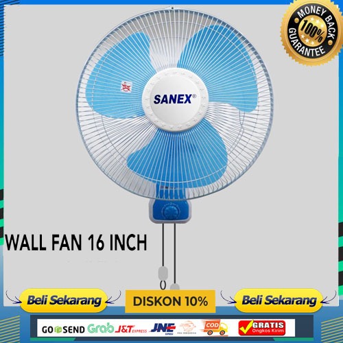 KIPAS TEMBOK SANEX / WALFAN SANEX / KIPAS ANGIN DINDING 16 INCH SANEX FW-1679 WALL FAN TEMBOK PROMO