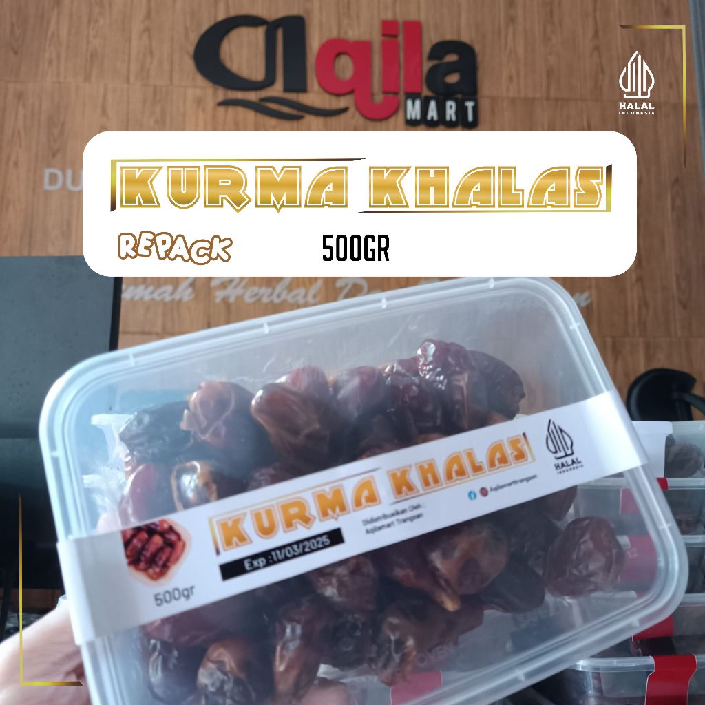 

Kurma Khalas Repack 500gr Merk Saad