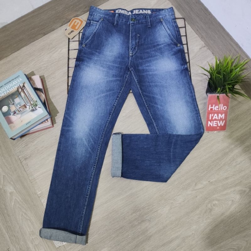 celana jeans emba pria original (618-03103-31) REGULAR NON STRETCH