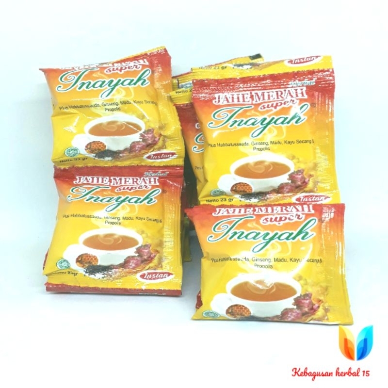 

jahe merah super inayah 1 renceng isi 12 sachet