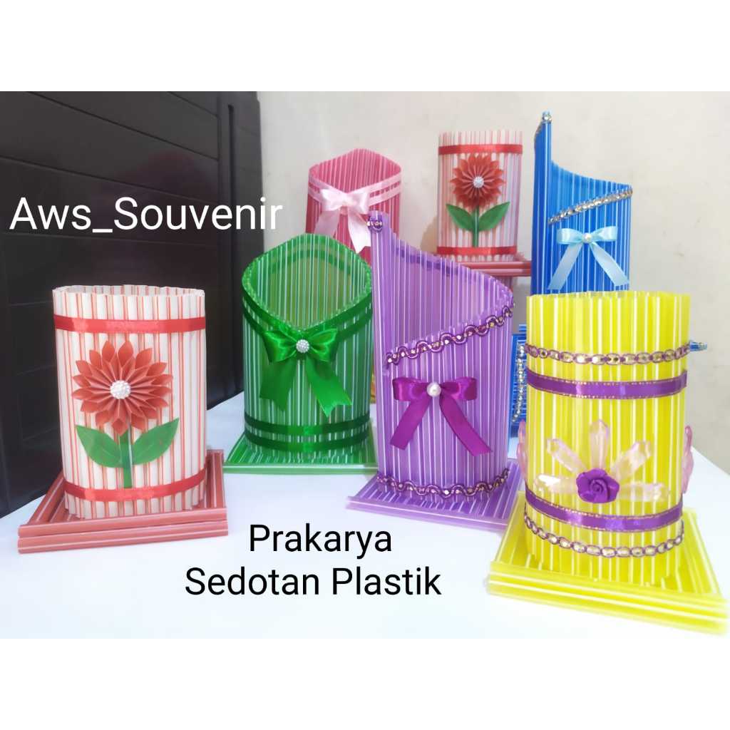 Prakarya Botol Bekas / Kaleng Bekas Dan Sedotan