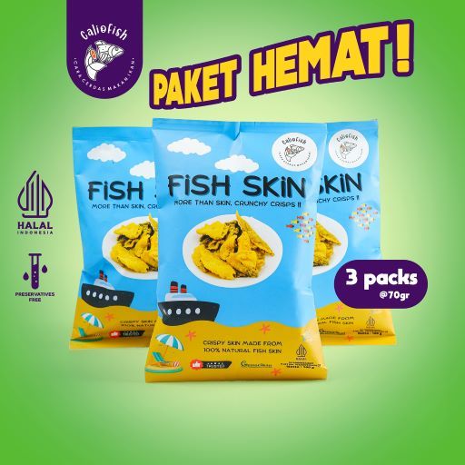 

Caliofish - Paket Bundling Hemat 3 in 1 - Fish Skin - Kerupuk Kulit - Ikan Patin - Olahan Kulit - Ikan Segar