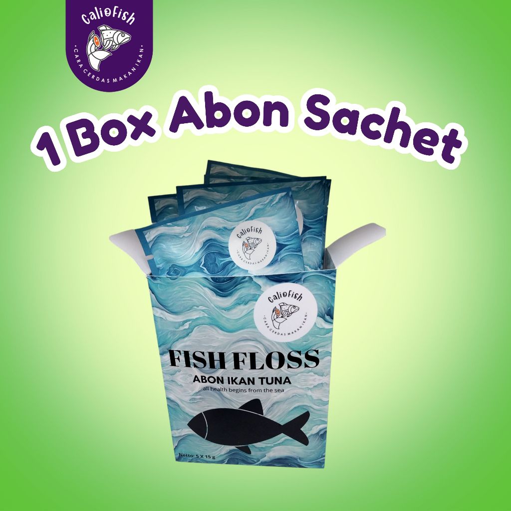 

Caliofish - Bundling Hemat 1 Box Abon Ikan Tuna Sachet Original Crunchy | Abon MPASI non MSG