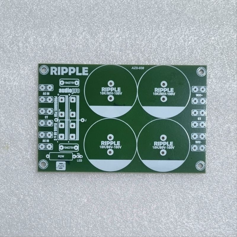 PCB PSU Untuk Power Amplifier 4 Elco Class AB Dan B Type BS 013