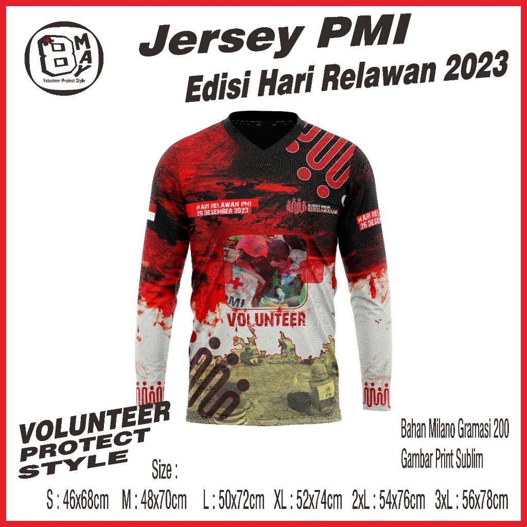 JERSEY PMI - PMR EDISI HARI RELAWAN TAHUN 2023