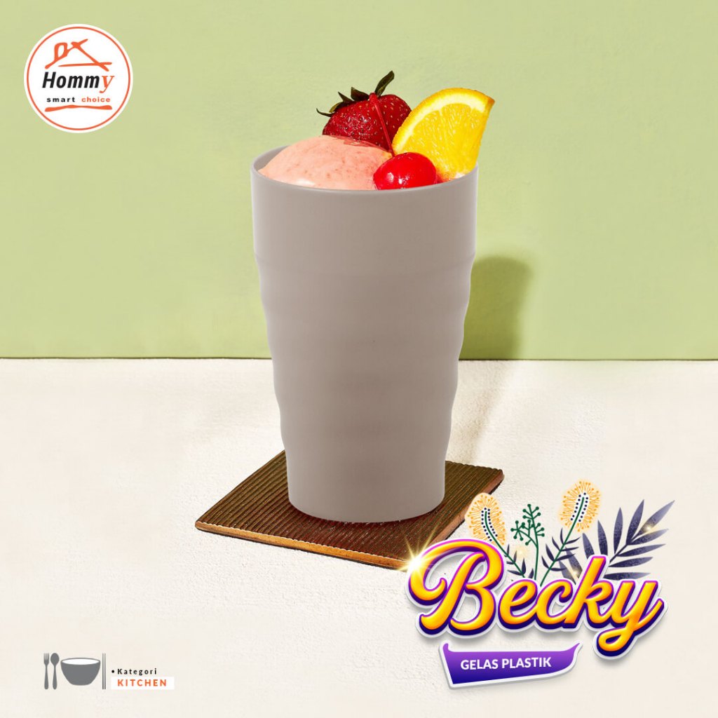Hommy Gelas Becky / Kittchen Set / Houseware / Perlengkapan Rumah / Perlengkapan Dapur / Bath / Clea