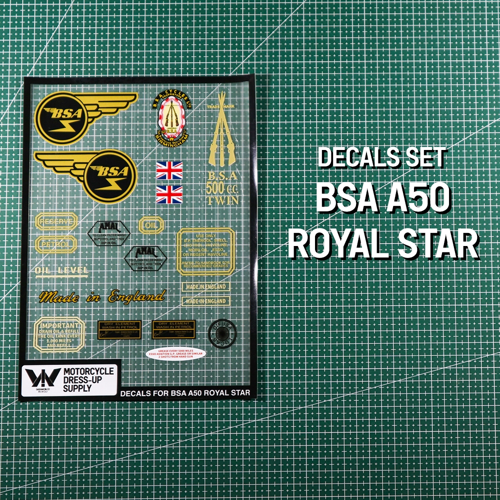 Sticker Detail/Stiker detail/England/Warning Sticker/Stiker peringatan/sticker warning Bsa/BSA A50/B