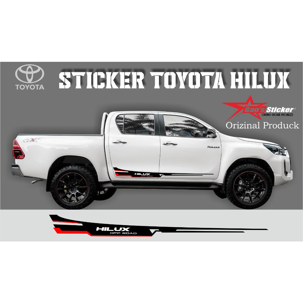 sticker toyota hilux aksesoris toyota hilux 2023