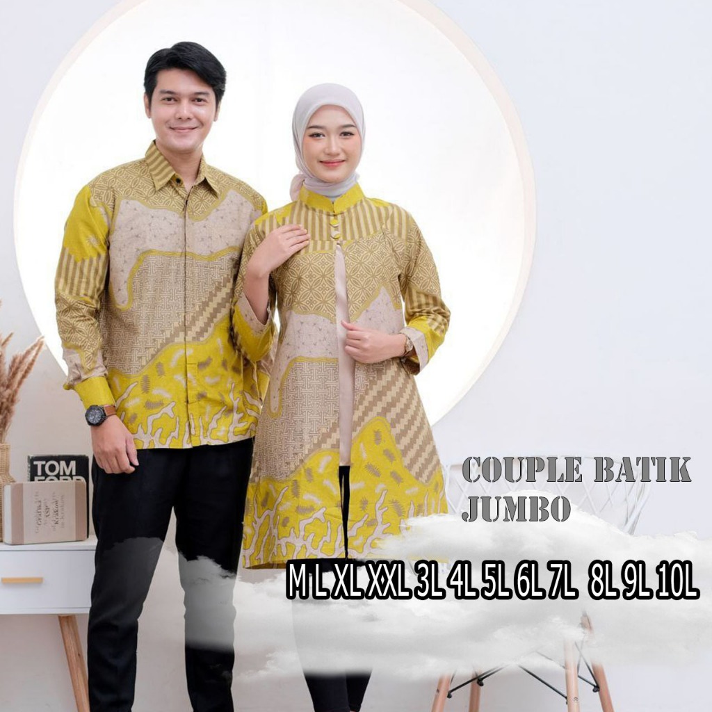 Couple Tunik Atasan wanita Lengan PANJANG | M L XL XXL 3L 4L 5L 6L 7L 8L 9L 10L SUPER JUMBO | atasan