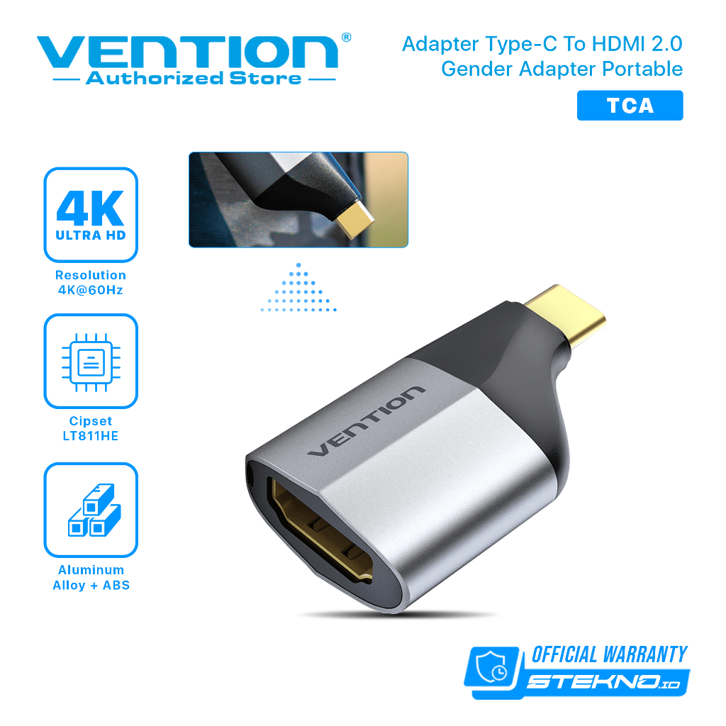 Vention Converter Type-C To HDMI Gender Adapter Portable