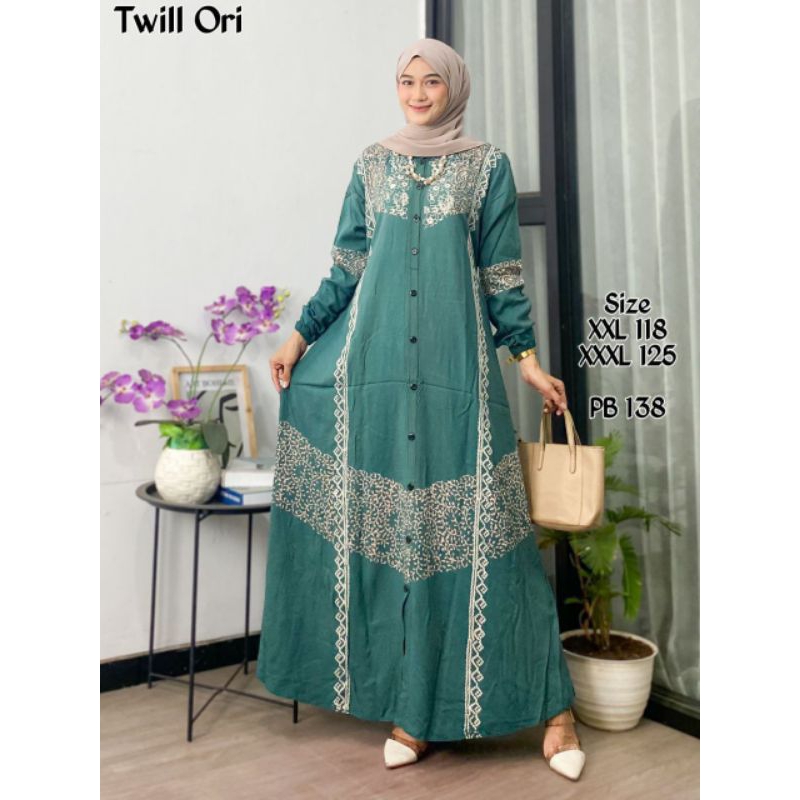 gamis twill ori pekalongan motif terbaru gamis twill gamis twill ori gamis hitam gamis