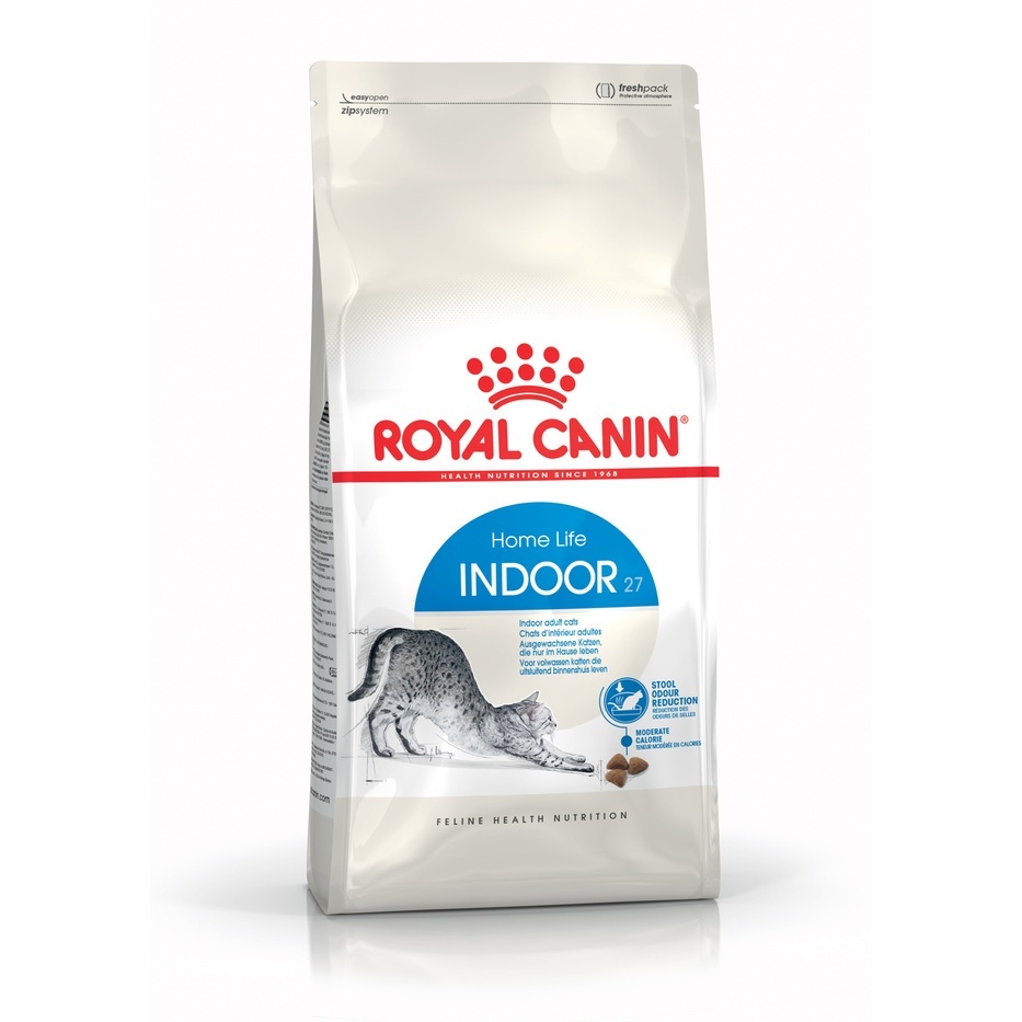 Makanan Kucing -  Royal Canin Indoor 27 dryfood cat freshpack 4kg