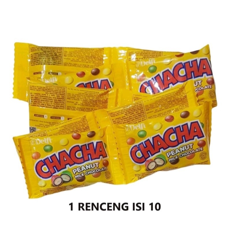 

ChaCha Snack Coklat Kacang Cha Cha Peanut Milk 1 Renceng isi 10pcs 1 Renteng isi 10pcs