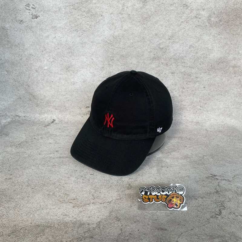 Topi NY 47 Hitam Merah Second