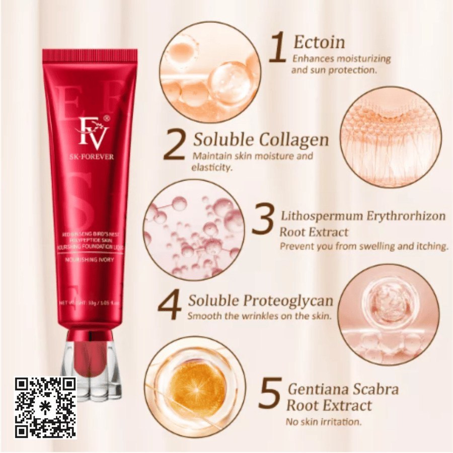 FV® SK-FOREVER RED DIAMOND PLANT EXTRACT SKIN LIQUID FOUNDATION YM