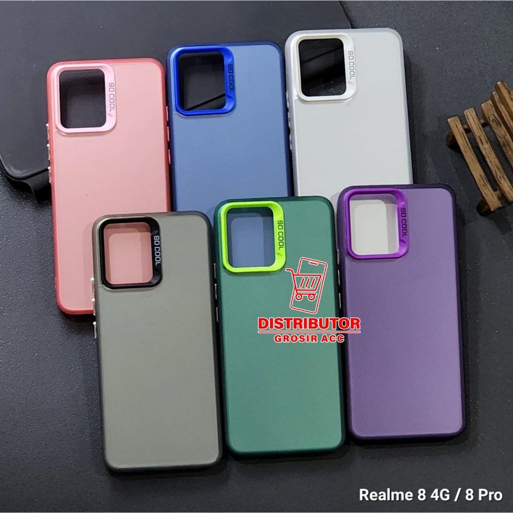 REALME 8 PRO 4G CASE IMD HYBRID PLATE HOLOGRAM CASE SOCOOL REALME 8 PRO 4G