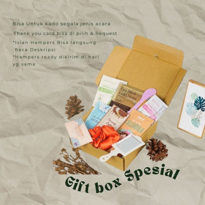 

HAMPERS MASKER/ GIFT BOX/ ANNIVERSARY/ UNTUK HADIAH
